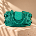 Esmeralda — Woven Italian Leather Handbag