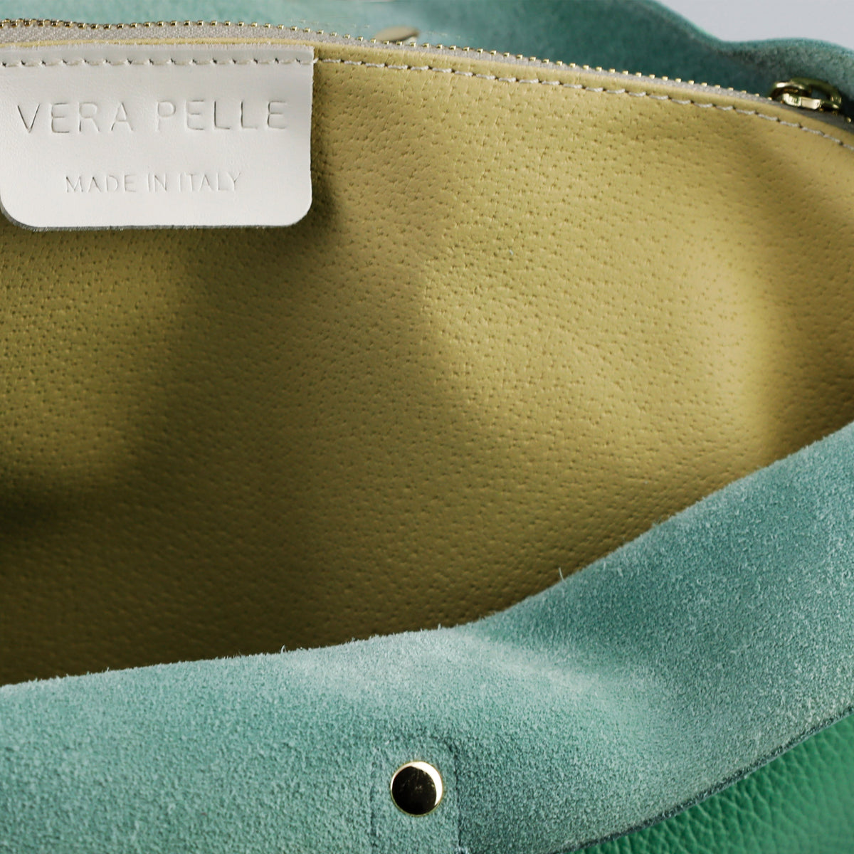 Jasmine — Mint Green Italian Leather Tote